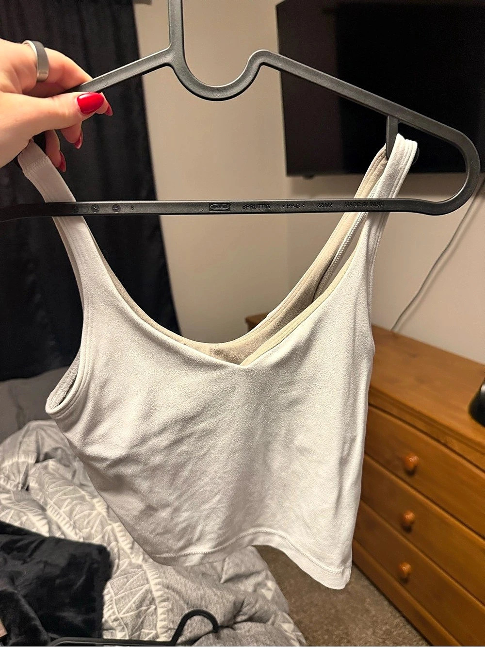 lululemon Align Tank Top Cropped in White